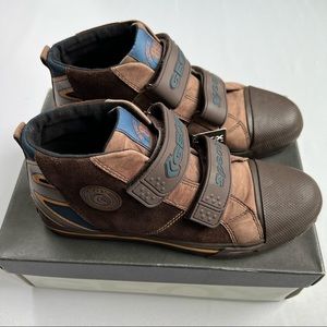 Geox boy’s leather Hi top sneakers shoes